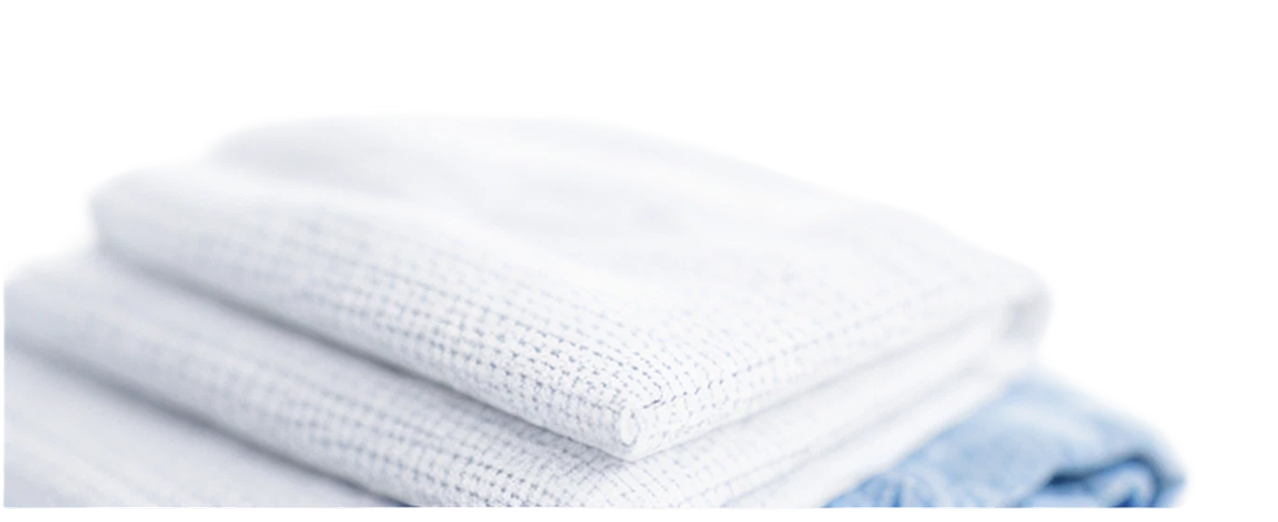 Folded laundry towel visual