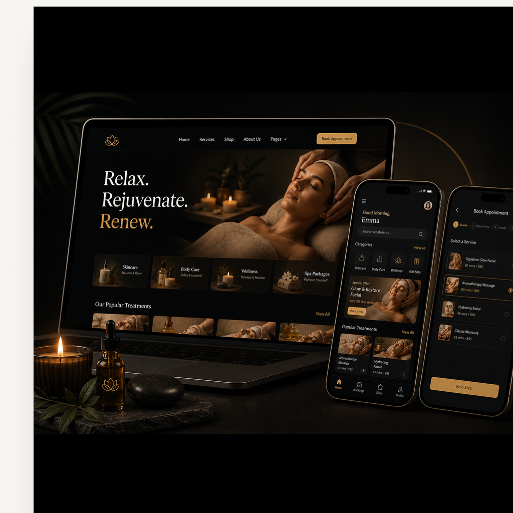 Beauty Spa Website visual preview