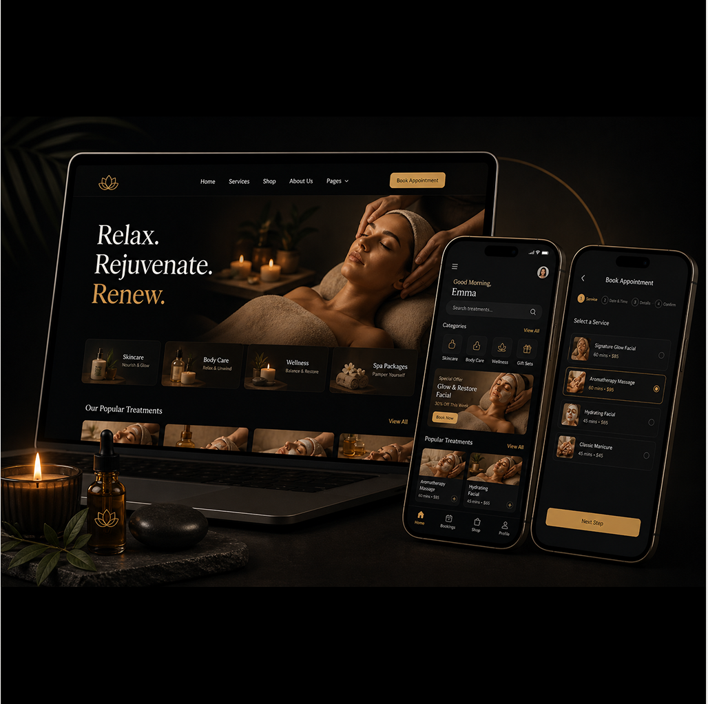 Lokomax Beauty Spa Website product thumbnail