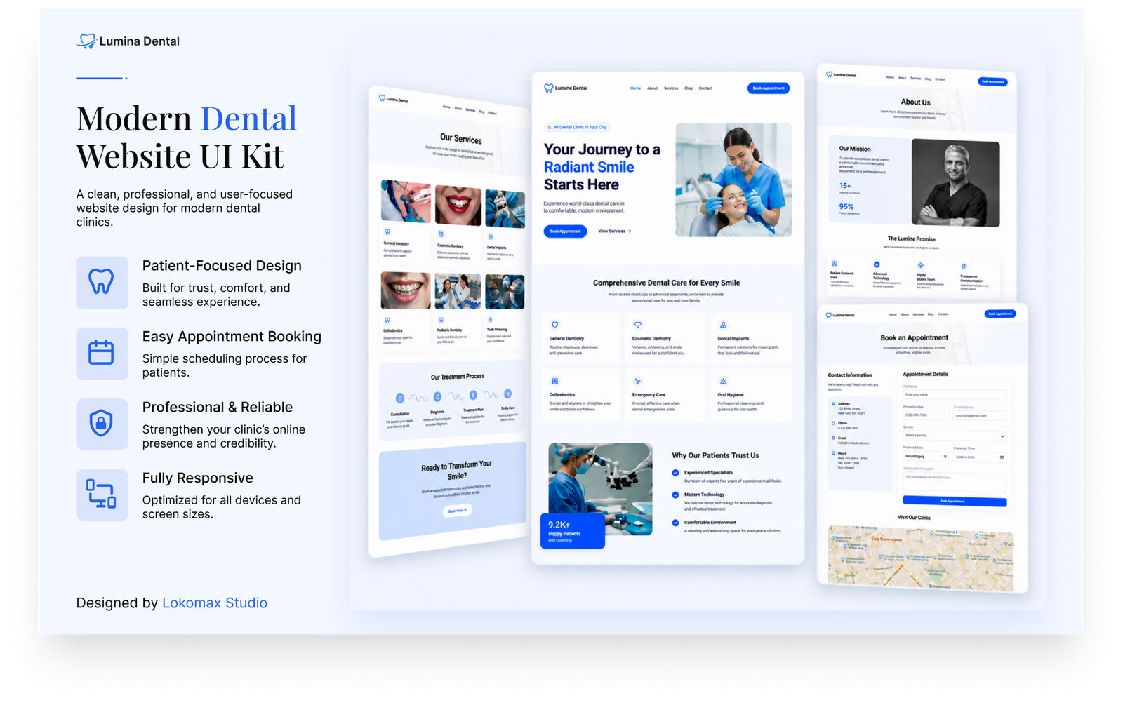 Lokomax Dental Clinic Website preview one