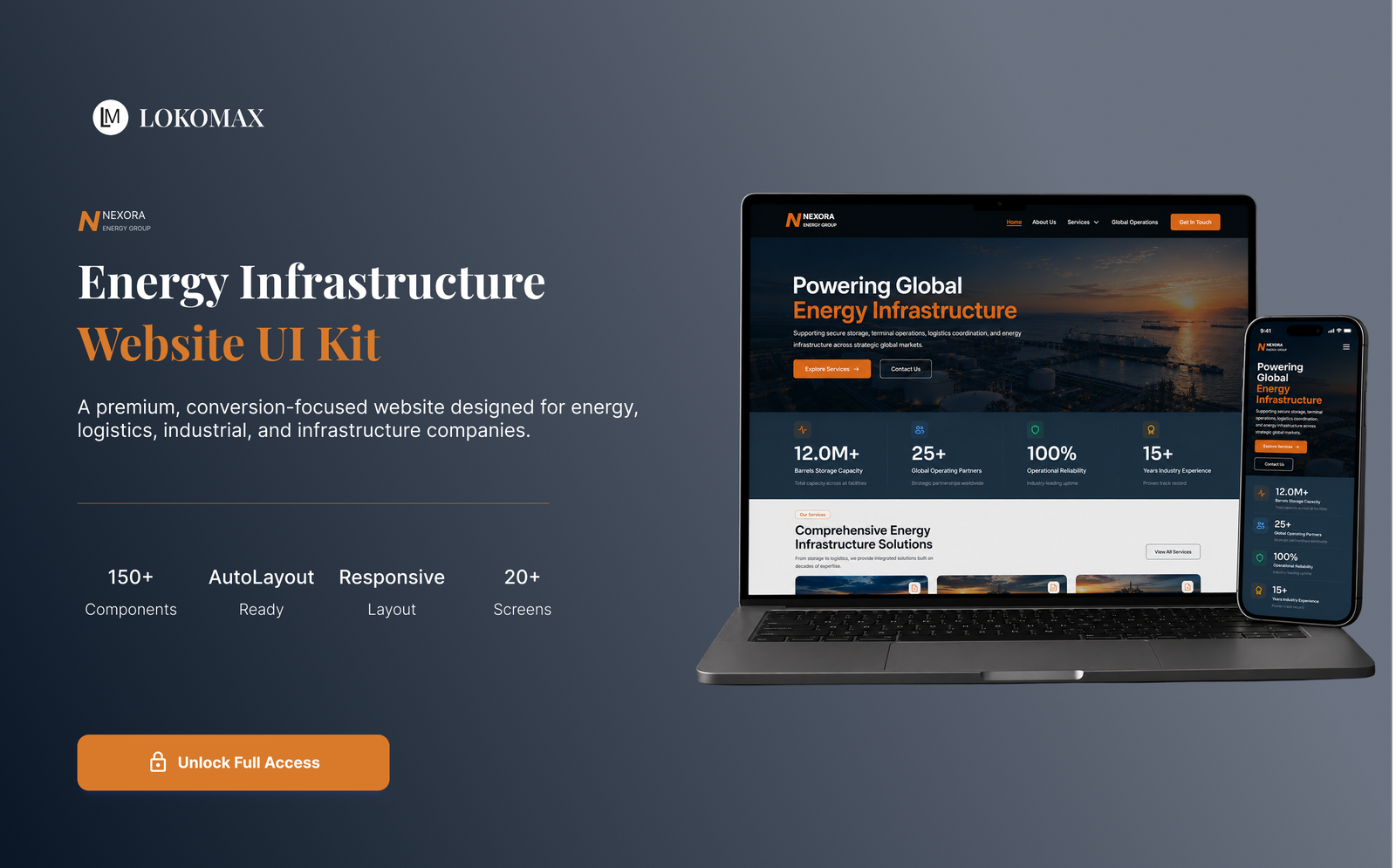 Lokomax Oil & Gas Company Web Redesign product thumbnail