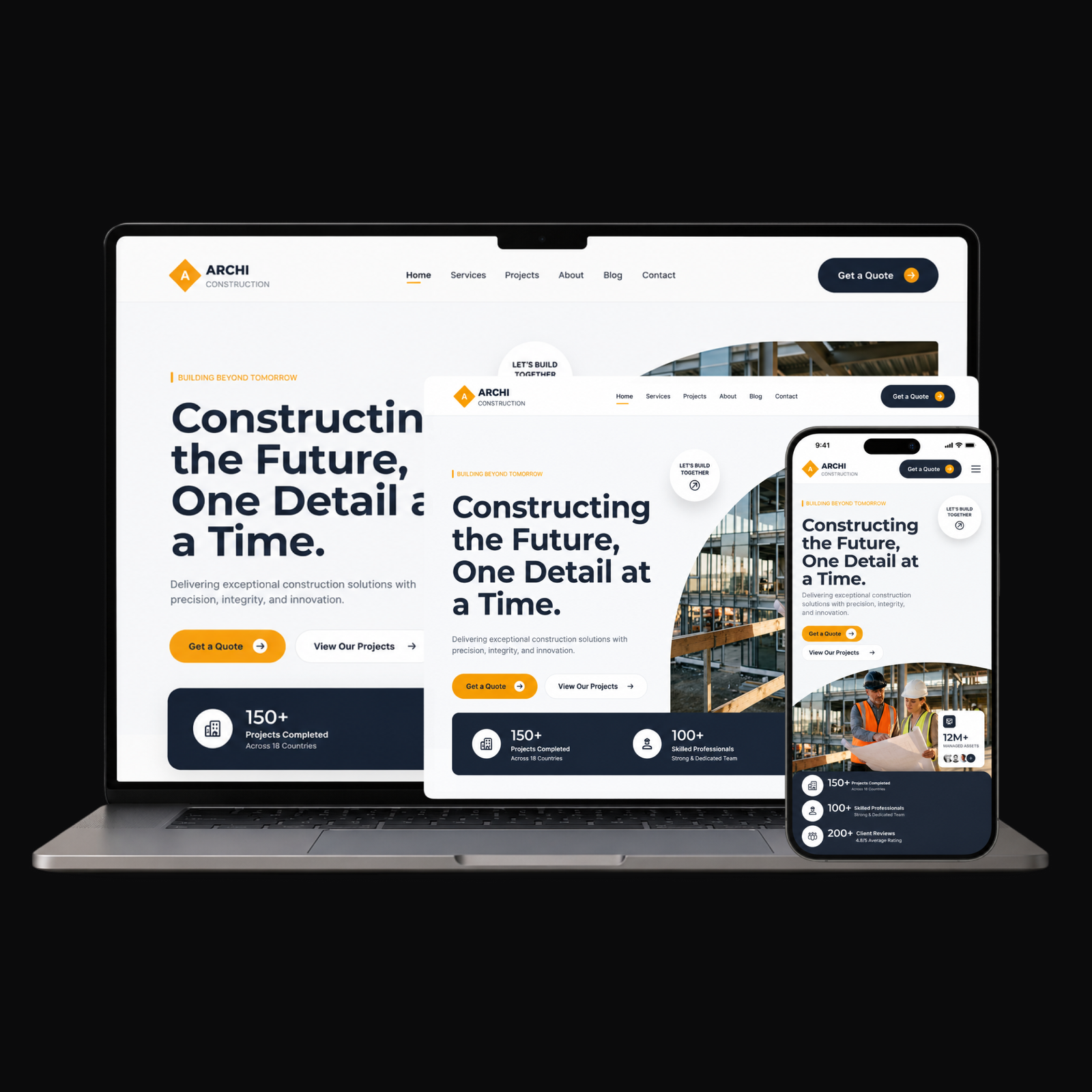 Lokomax Construction Company Website product thumbnail