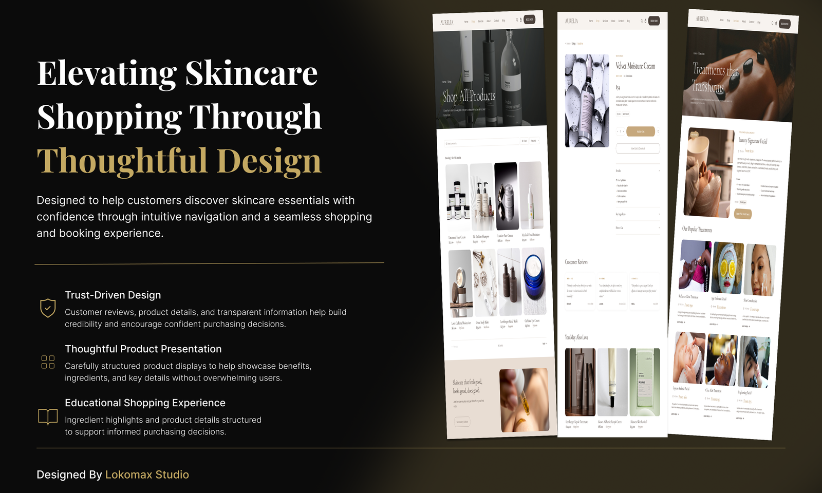 Lokomax Skincare Website interface preview 3