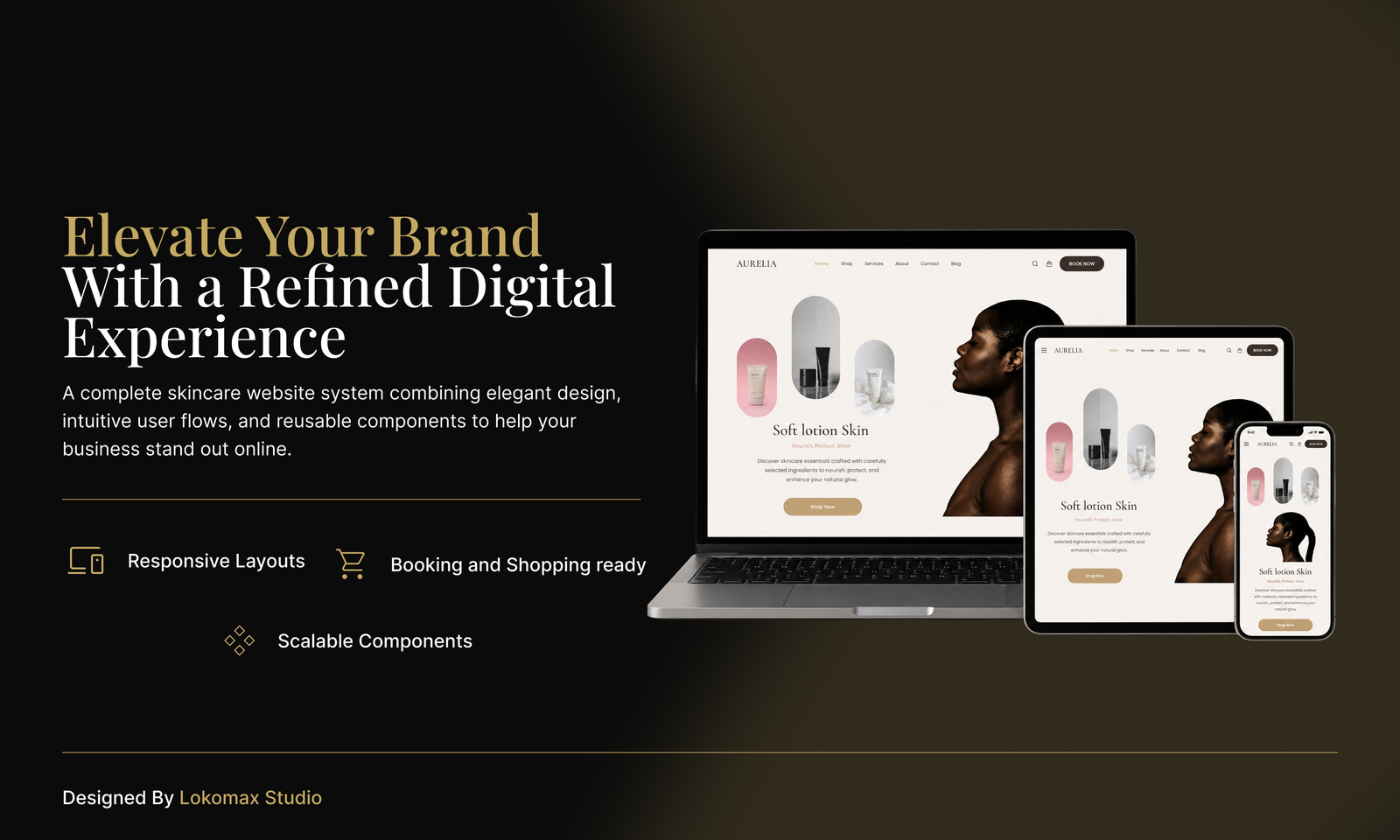 Lokomax Skincare Website interface preview 5