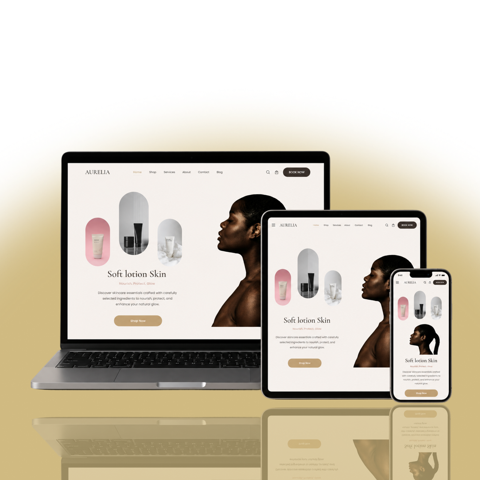 Marketplace resource: Lokomax Skincare Website product preview