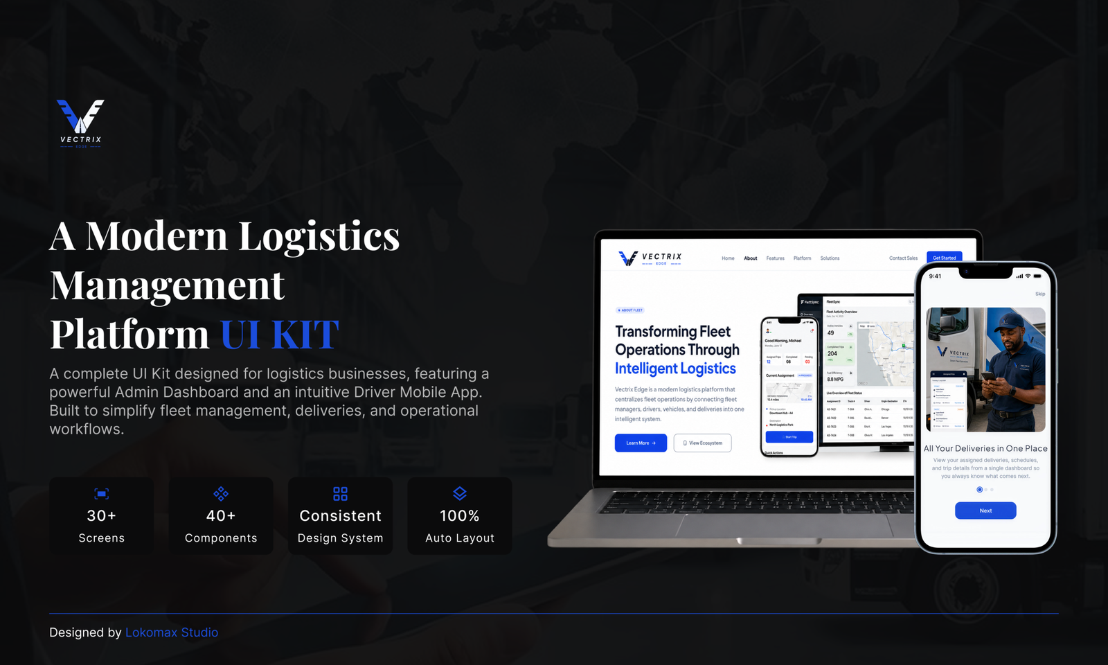 Vectrix logistics management platform overview in project blue